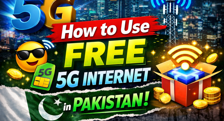 How to Use Free 5G Internet in Pakistan