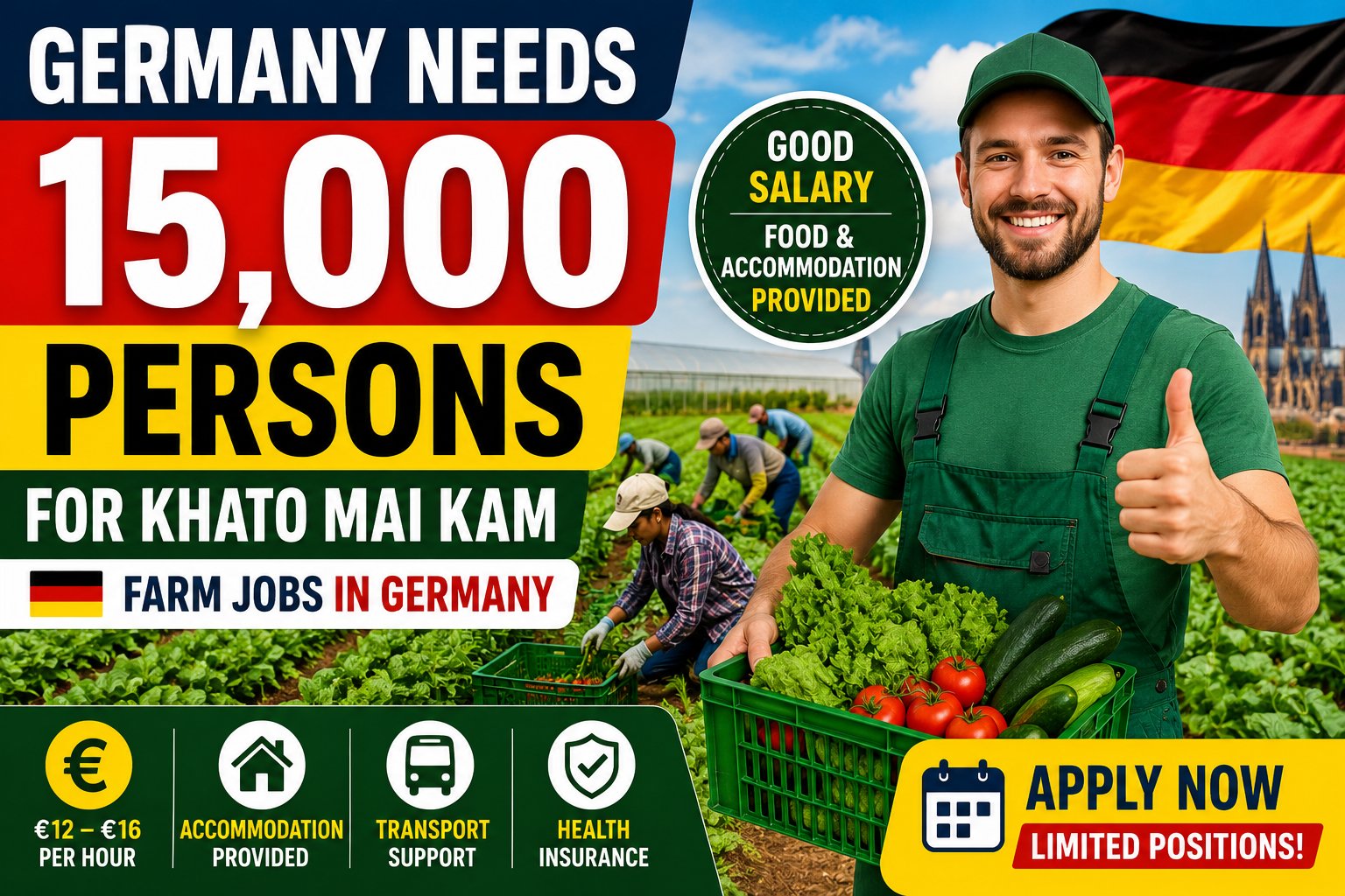 Germany Needs 15,000 Workers for Farm Jobs in 2026