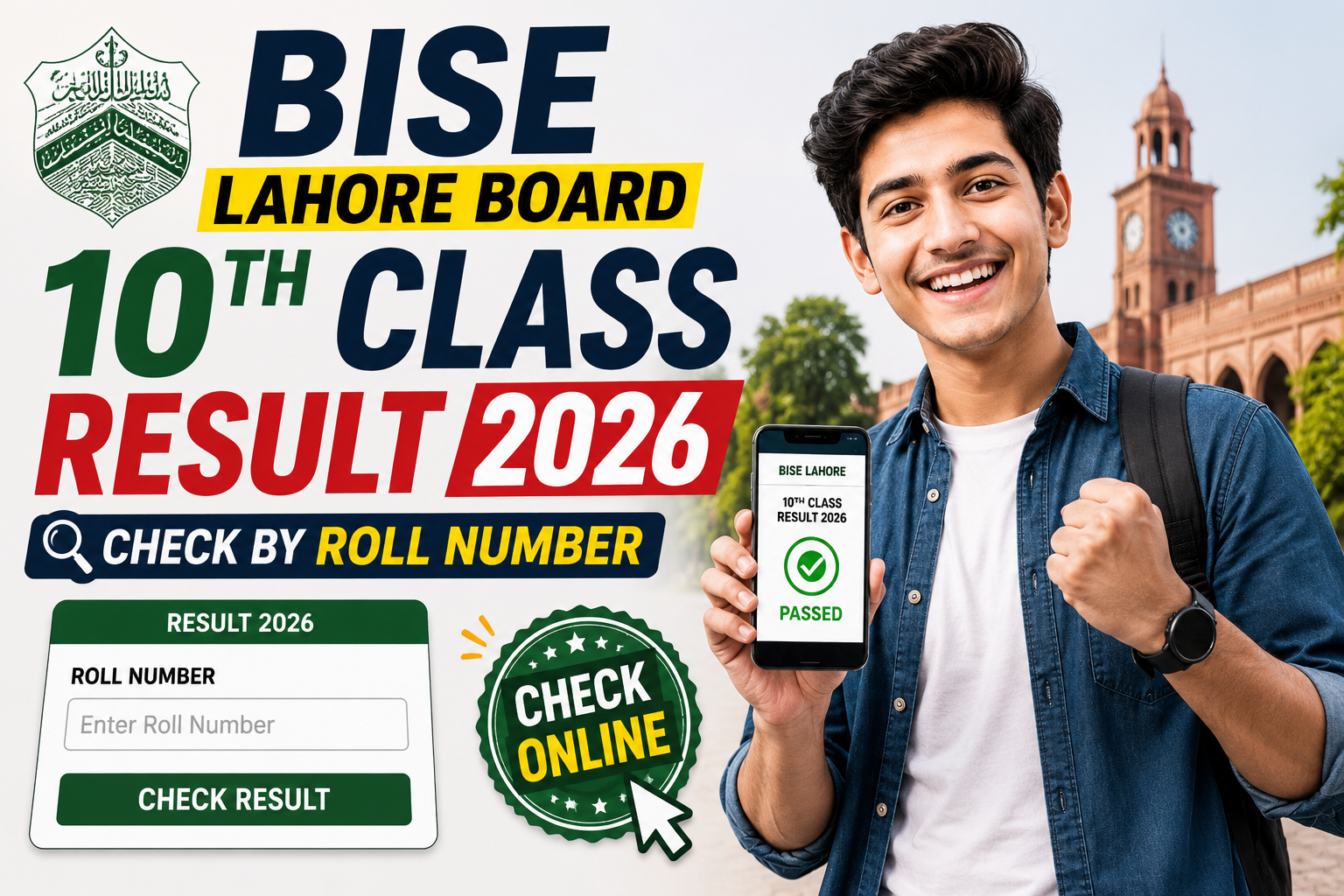 BISE Lahore Board 10th Class Result 2026 – Check by Roll Number
